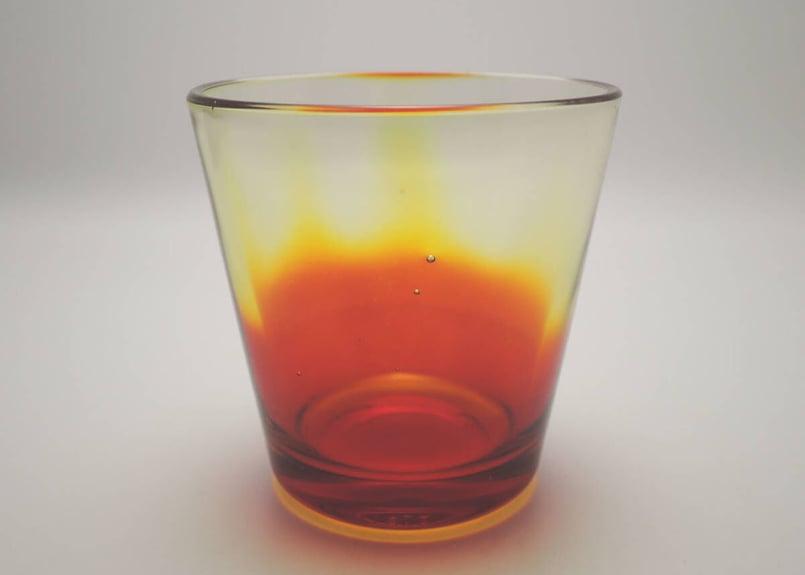 レア 黄色い層のある レッド イエロー イッタラ カルティオ タンブラー  