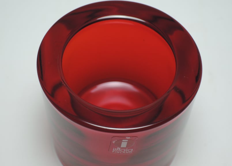 旧ロゴ】 廃番 レッド 赤 イッタラ キビ キャンドルホルダー 旧ロゴ】 廃番 レッド 赤 イッタラ キビ キャンドルホルダー