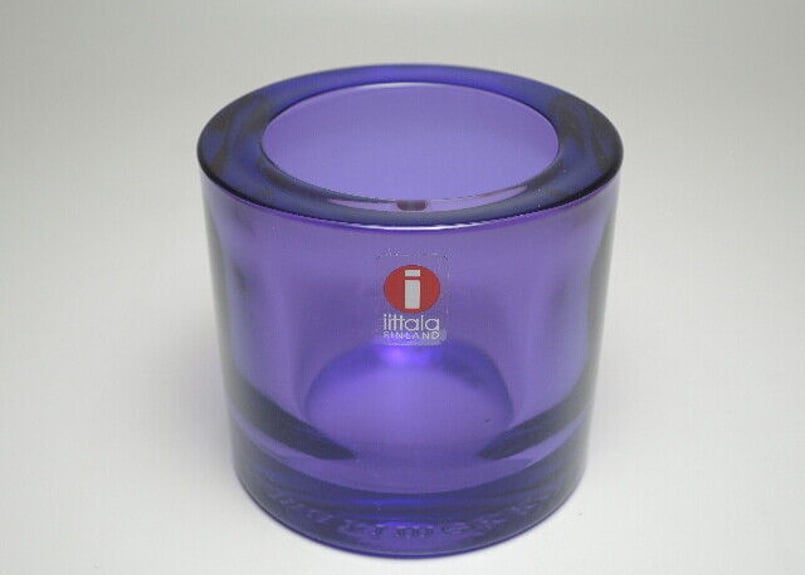 廃盤 旧ロゴ ライラック イッタラ iittala KIVI Lilac キビ キャンドル 