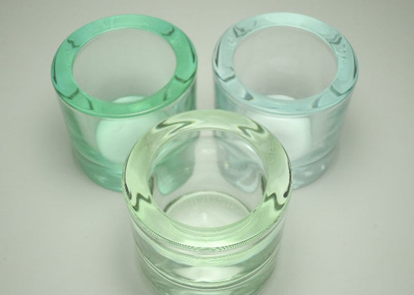 iittala KIVI /キヴィ キャンドルホルダー 廃盤色グリーン系3点