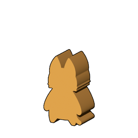 ネコ人型コマ