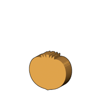 トマト型コマ
