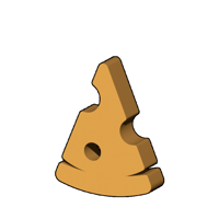 ピザ1/8型コマ