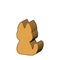 にゃんこ型コマ