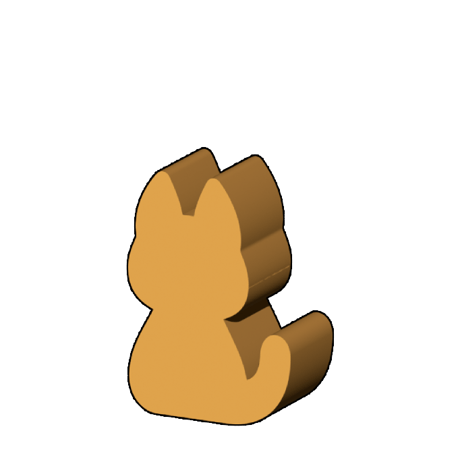 にゃんこ型コマ