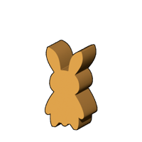 ウサギ人型コマ