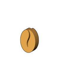 コーヒー豆型