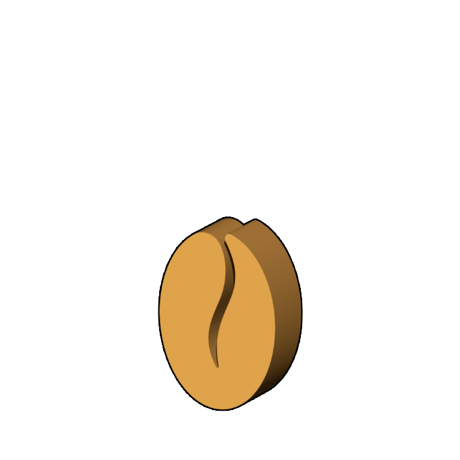 コーヒー豆型