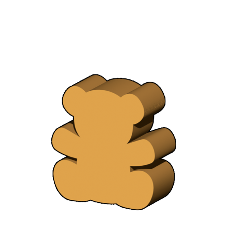 テディベア型コマ