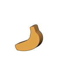 バナナ型コマ