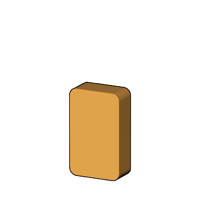 レンガ型コマ