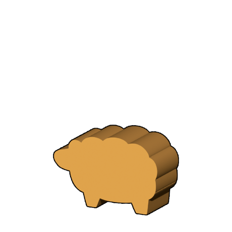 ひつじ型コマ