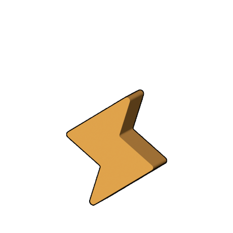 カミナリ型コマ