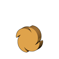 うず型コマ