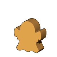 おばけ型コマ
