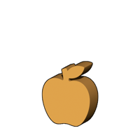 リンゴ型コマ
