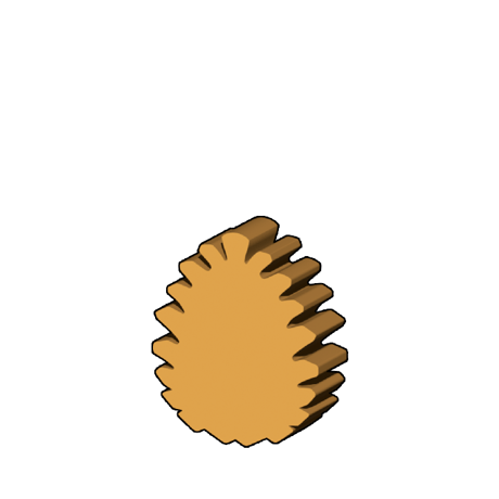 松ぼっくり型コマ