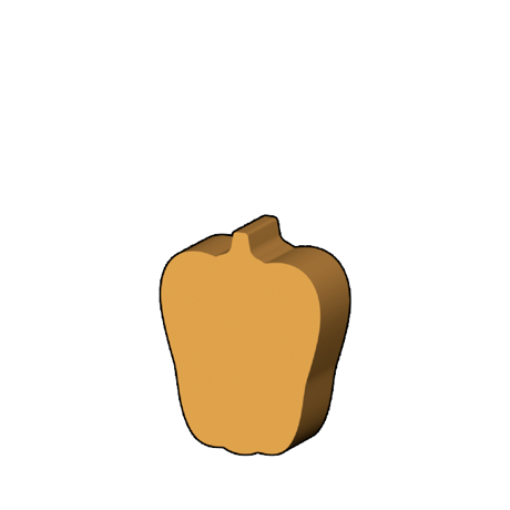 ピーマン型コマ