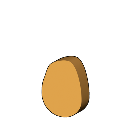 ジャガイモ型コマ