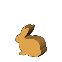 うさぎ型コマ