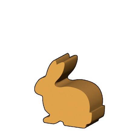 うさぎ型コマ