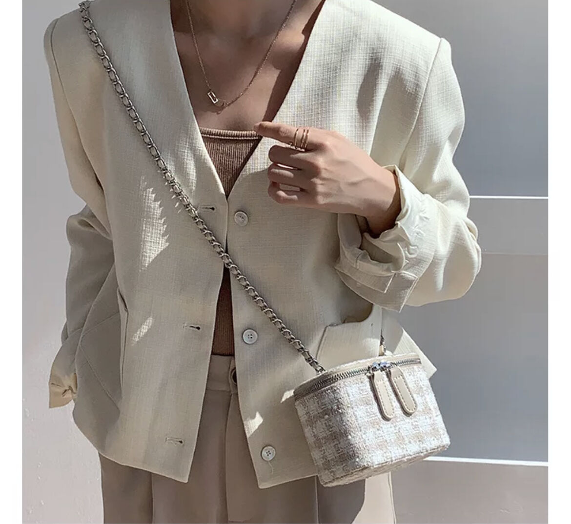 ツイードミニバニティバッグ | HANNA CLOSET online