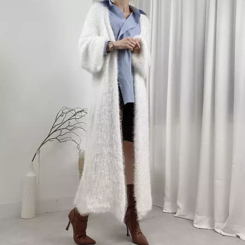 シャギーニットロングカーディガン | HANNA CLOSET online