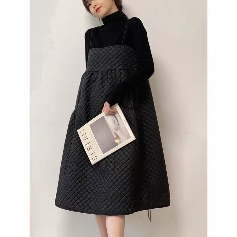 the tiny shop キルティングキャミワンピース