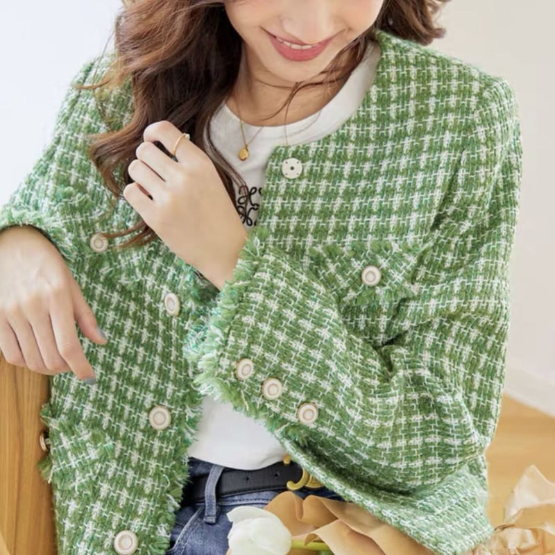 グリーンツイードジャケット | HANNA CLOSET online