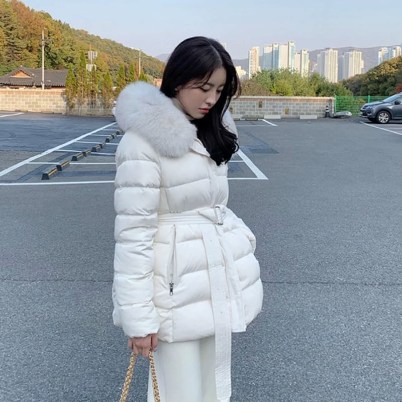 Fox luv fur down jacket | HANNA CLOSET online