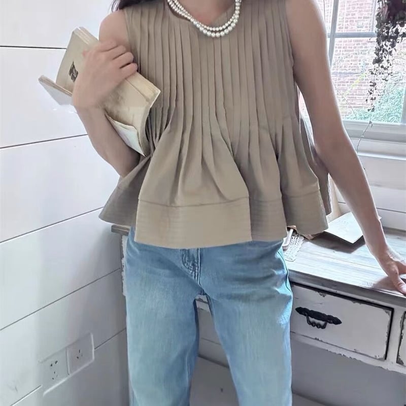 w closet w closet ノースリーブ ペプラムトップ THE PAUSE】ペプラム