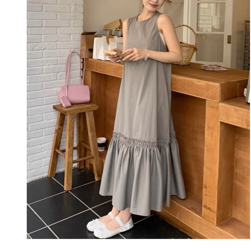 シャカシャカロングワンピース | HANNA CLOSET online