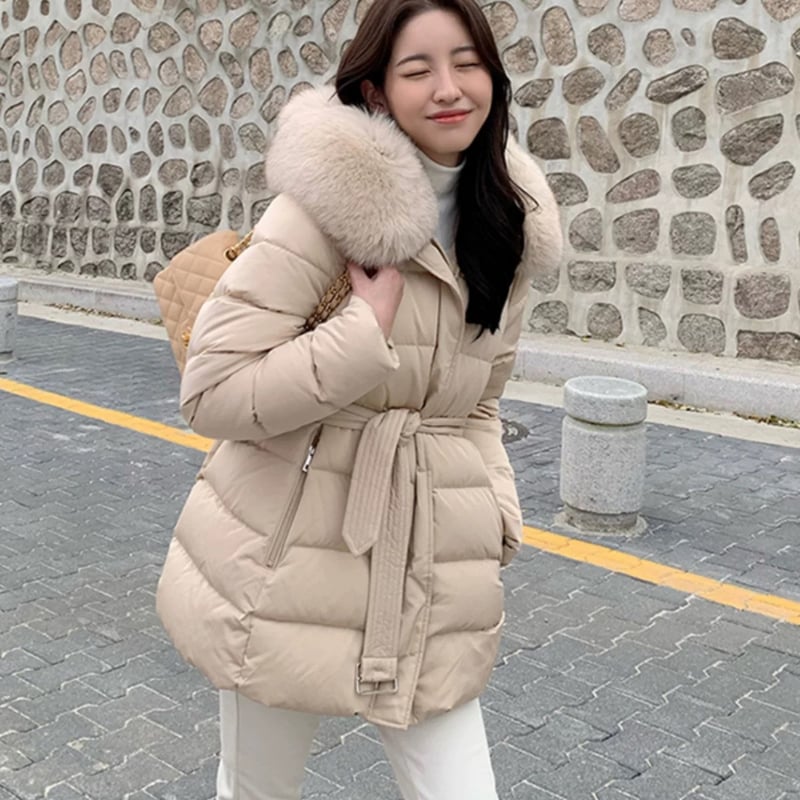 Fox luv fur down jacket | HANNA CLOSET online