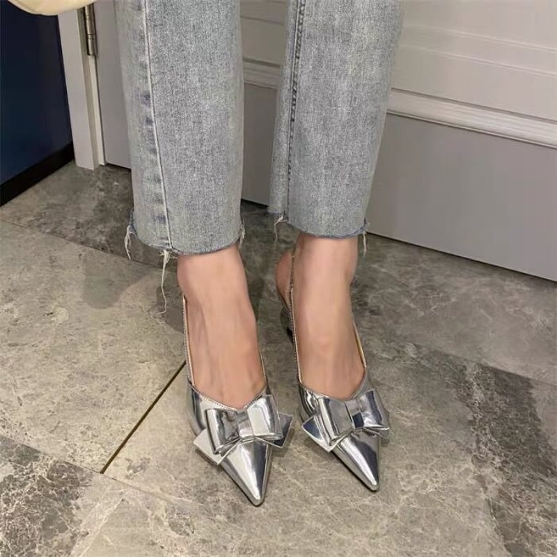 シルバーリボンパンプス | HANNA CLOSET online シルバーリボンパンプス | HANNA CLOSET online