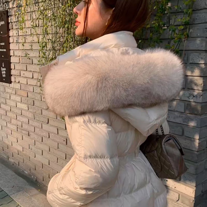 Fox luv fur down jacket | HANNA CLOSET online