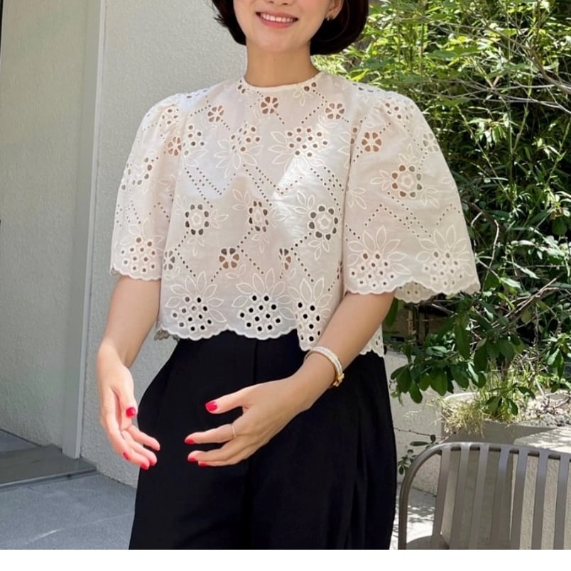 トップス HANNA Flower lace tops | HANNA CLOSET online