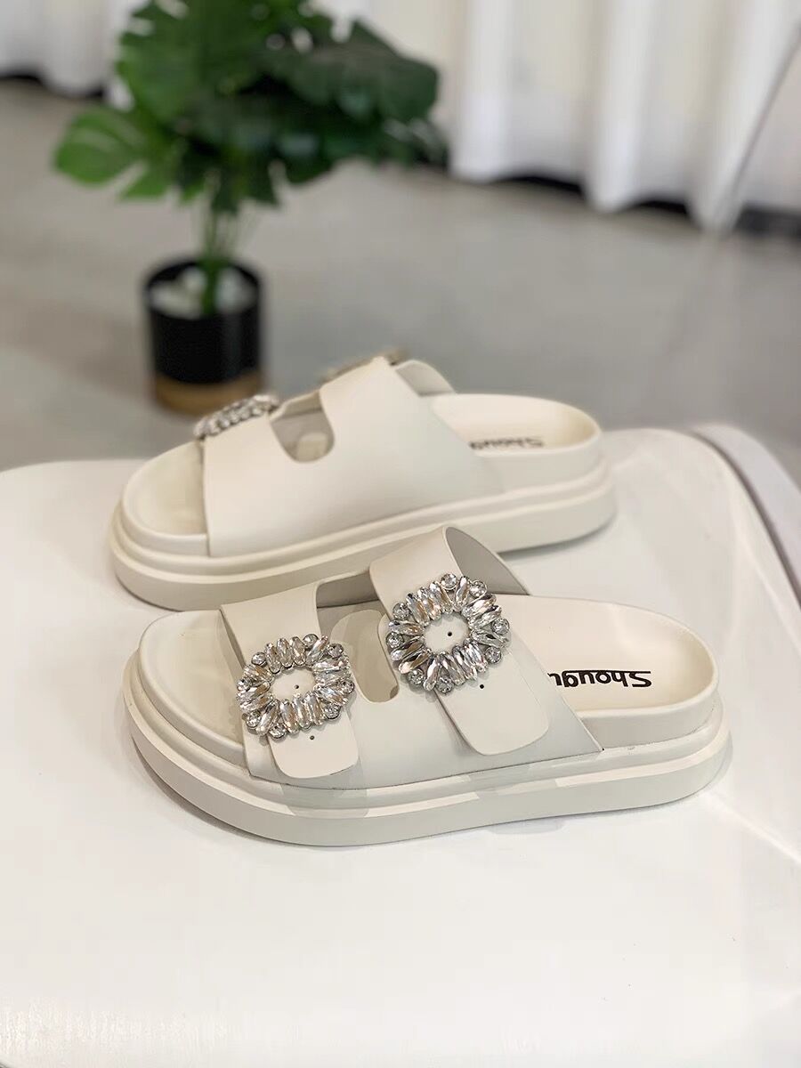 【ビジュー盛り】CHANEL プラットフォーム サンダル プラットフォームビジューサンダル | HANNA CLOSET online