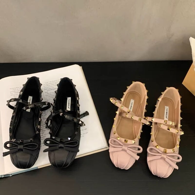 ⭐️極美品⭐️　yukoimanishi+　バレエシューズ　バレリーナ　リボン 701052 HACHI