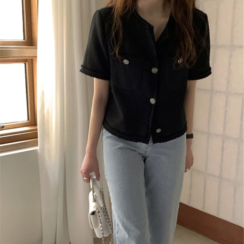 半袖サマーツイードジャケット | HANNA CLOSET online