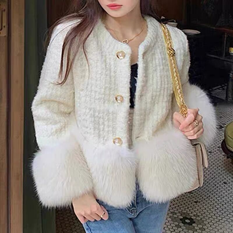 リアルファーツイードジャケット | HANNA CLOSET online