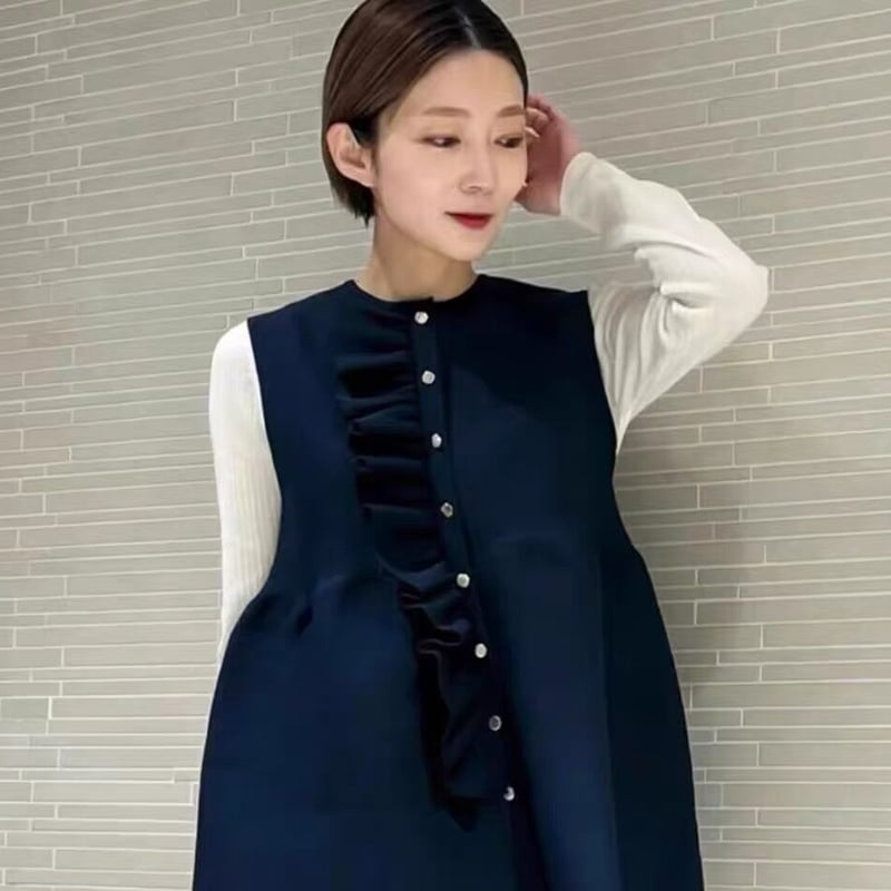 フェミニンフリルベスト | HANNA CLOSET online