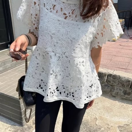 トップス HANNA Hana Mini Crop Cardigan, Slate Blue