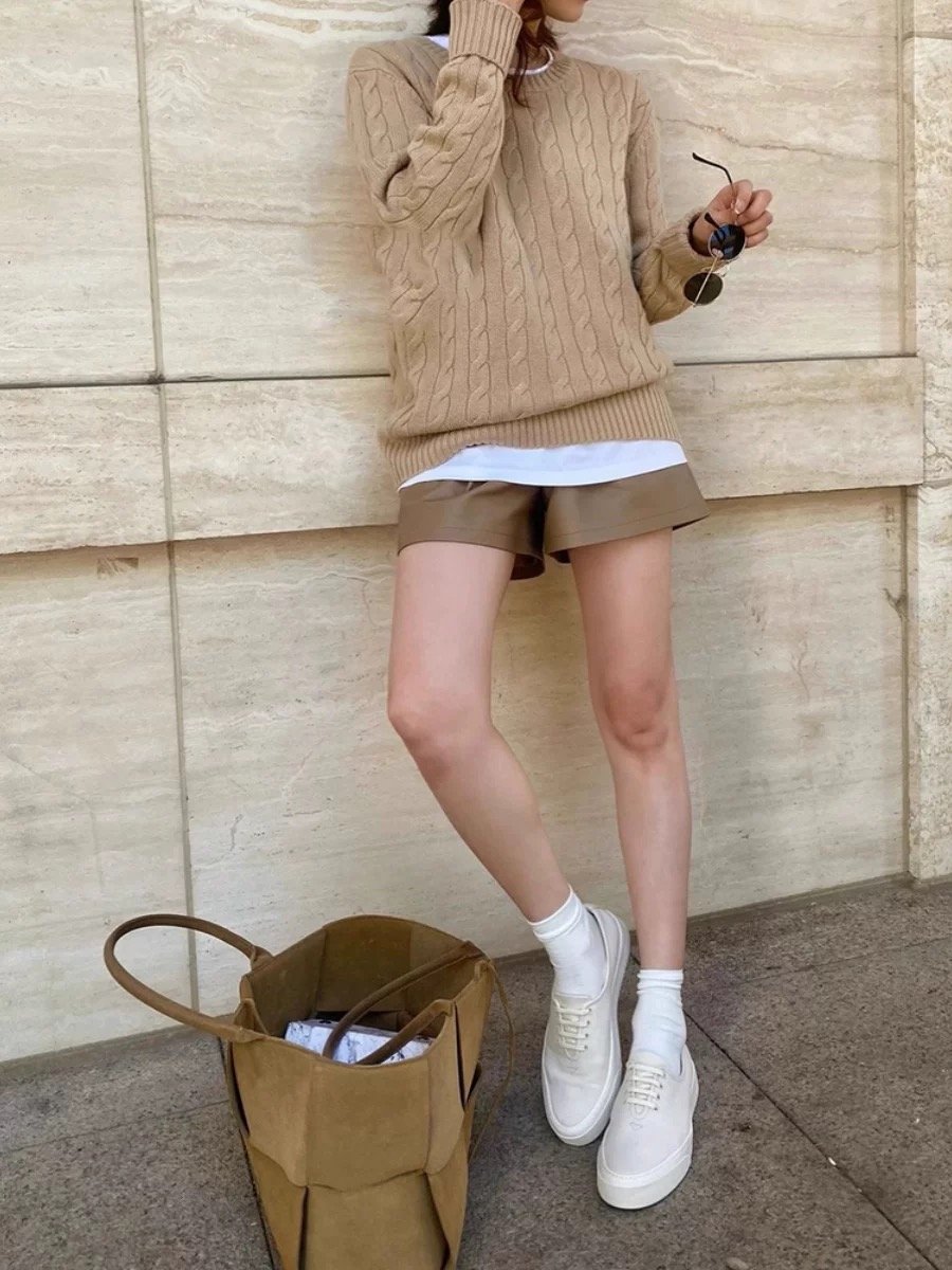 キャメルケーブルニット | HANNA CLOSET online