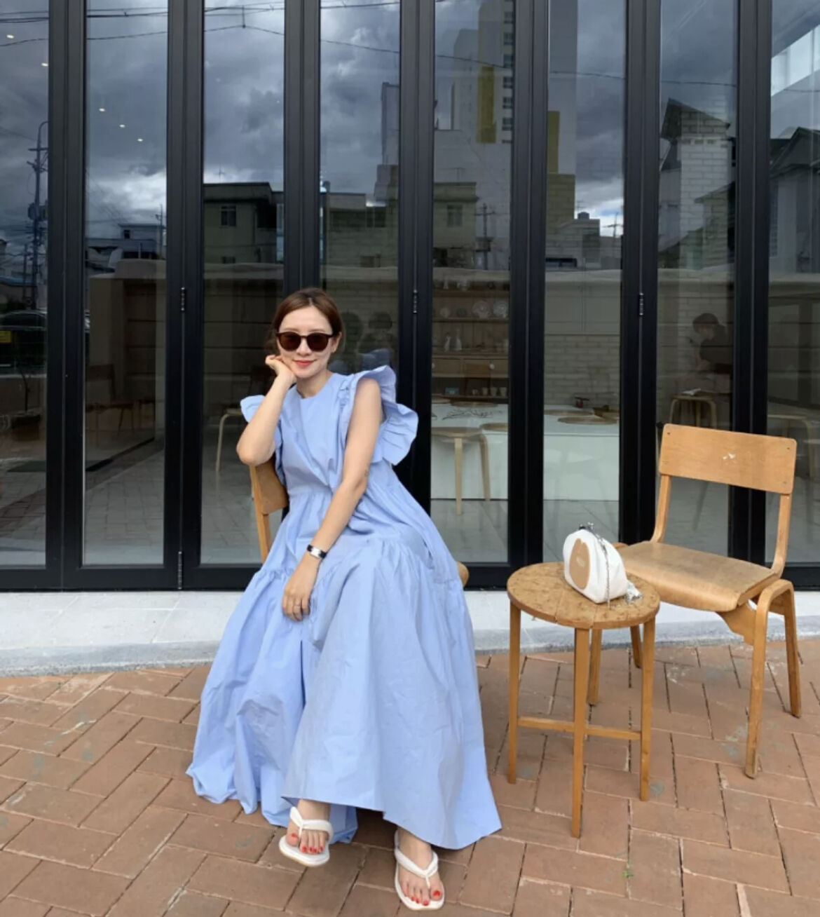 ブルーフリルワンピース♡ | HANNA CLOSET online