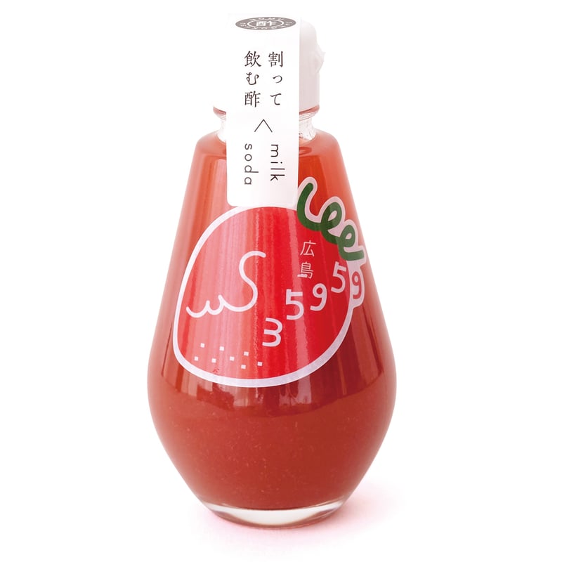 割って飲むお酢 35959酢 赤（いちご）200ml | 三国酢STORE