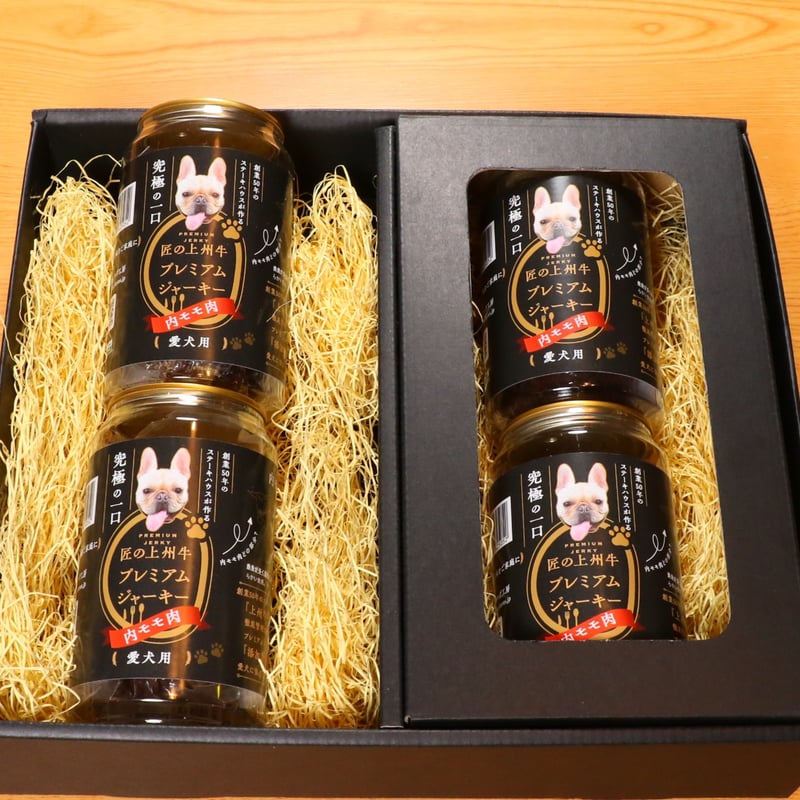 犬用】無添加 国産上州牛ジャーキー｜内モモ肉100%｜40g×4袋｜400円