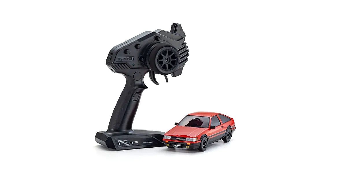 新品 京商 ミニッツAWD レビン AE86 レディセット プロポ欠品 京商 ミニッツAWD トヨタ カローラレビン AE86 レッド/ブラック