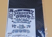 TAKASHIMA DESIGN（タカシマデザイン）　インプレッサWRC2008リアウイングカーボンデカール