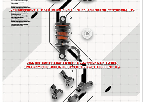 3Racing　1/10 CERO ULTRA-ACE(Aluminum chassis edition）2.0  (KIT-CERO ULTRA-ACE 2.0)