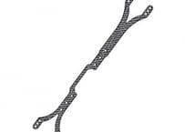 3Racing　SAK-CM105A/GA Graphite Upper Deck 225mm For Cero M Chassis